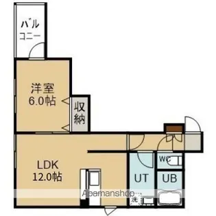 ANNE JUDE【2階】の間取り